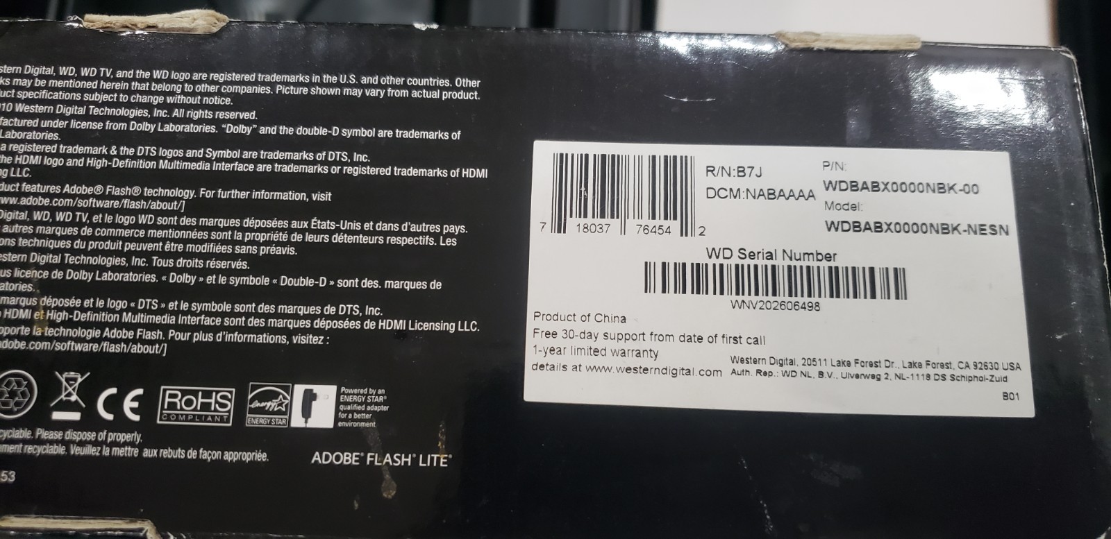 Western Digital WDBAAN0000NBK WD TV Live Plus HD Media Player