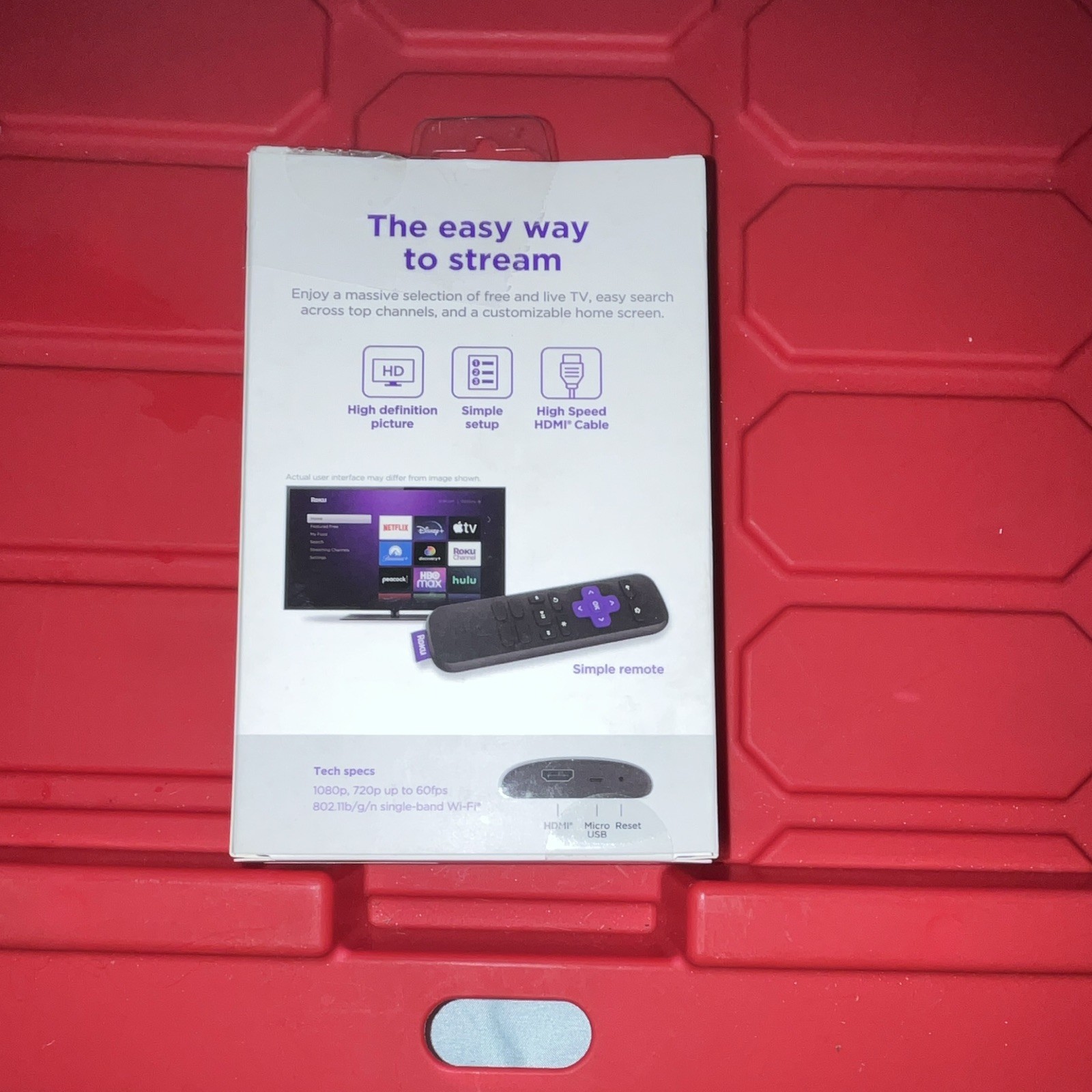 Roku LE 1080p HD Streaming Media Player w/ Simple Remote & HDMI Cable(A)