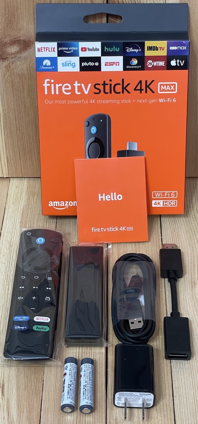 Amazon Fire TV Stick 4K Max WiFi 6 Streaming Media w/Alexa Voice Remote + Bonus