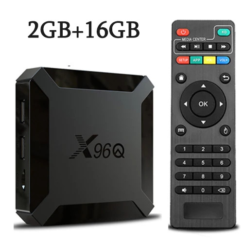 X96Q Android 10.0 TV Box 2GB/16GB Allwinner H313 4K Media Player 2.4G WiFi