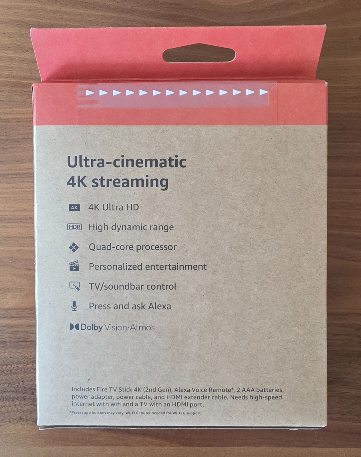 Brand New – Amazon – Fire TV Stick 4K streaming device, 8 GB, Wi-Fi 6