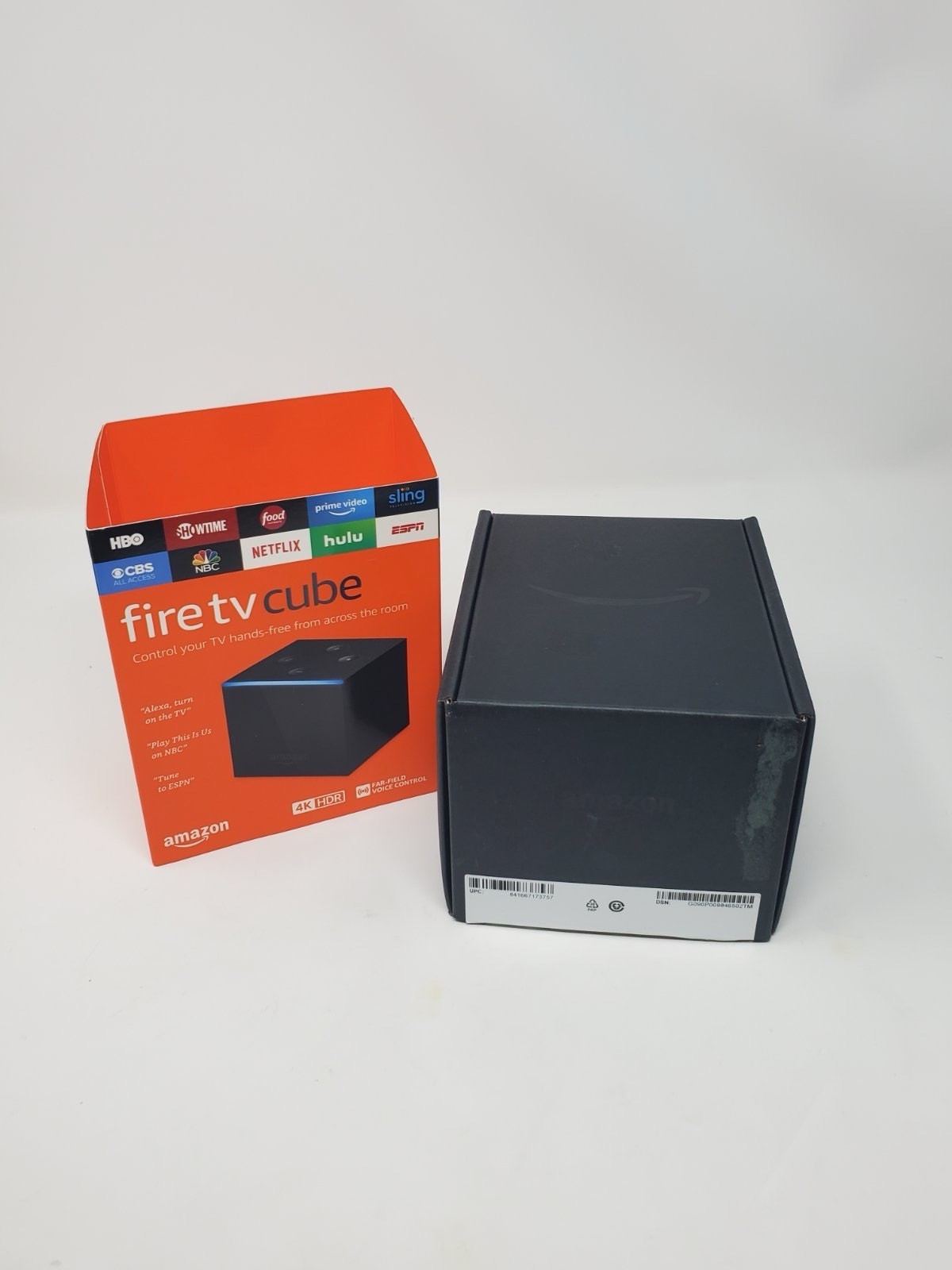 Amazon Fire TV Cube 1st Gen 4K Streaming Media Player Alexa Voice 2nd Gen Remote