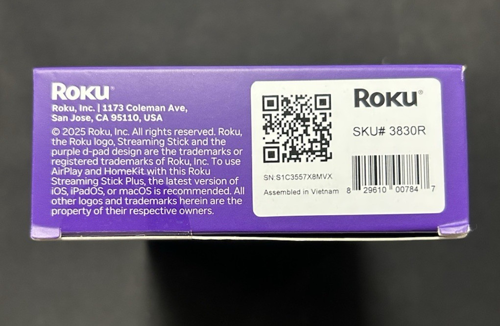 Roku Streaming Stick Plus 2025 – 4K & HDR Roku Streaming Device for TV with Voic