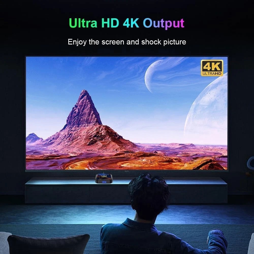 Android 13.0 TV Box – 8K & 3D, 4GB RAM + 32GB ROM for Seamless Viewing