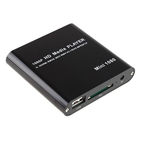 Mini HDMI Media Player 1080P USB SD Card Support AVI MKV MPEG JPEG MOV