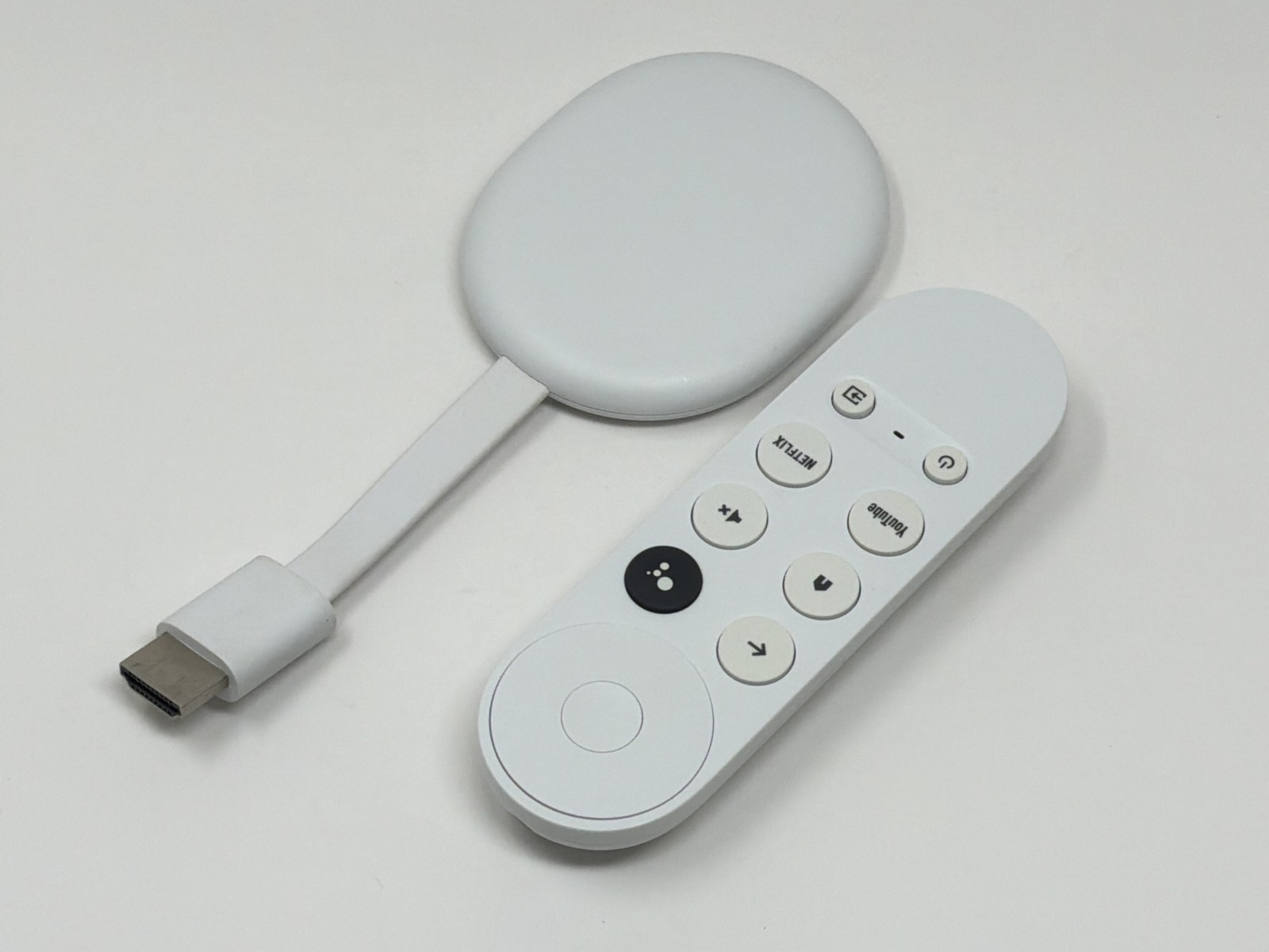 Google Chromecast with Google TV GZRNL Snow Media Streamer Good