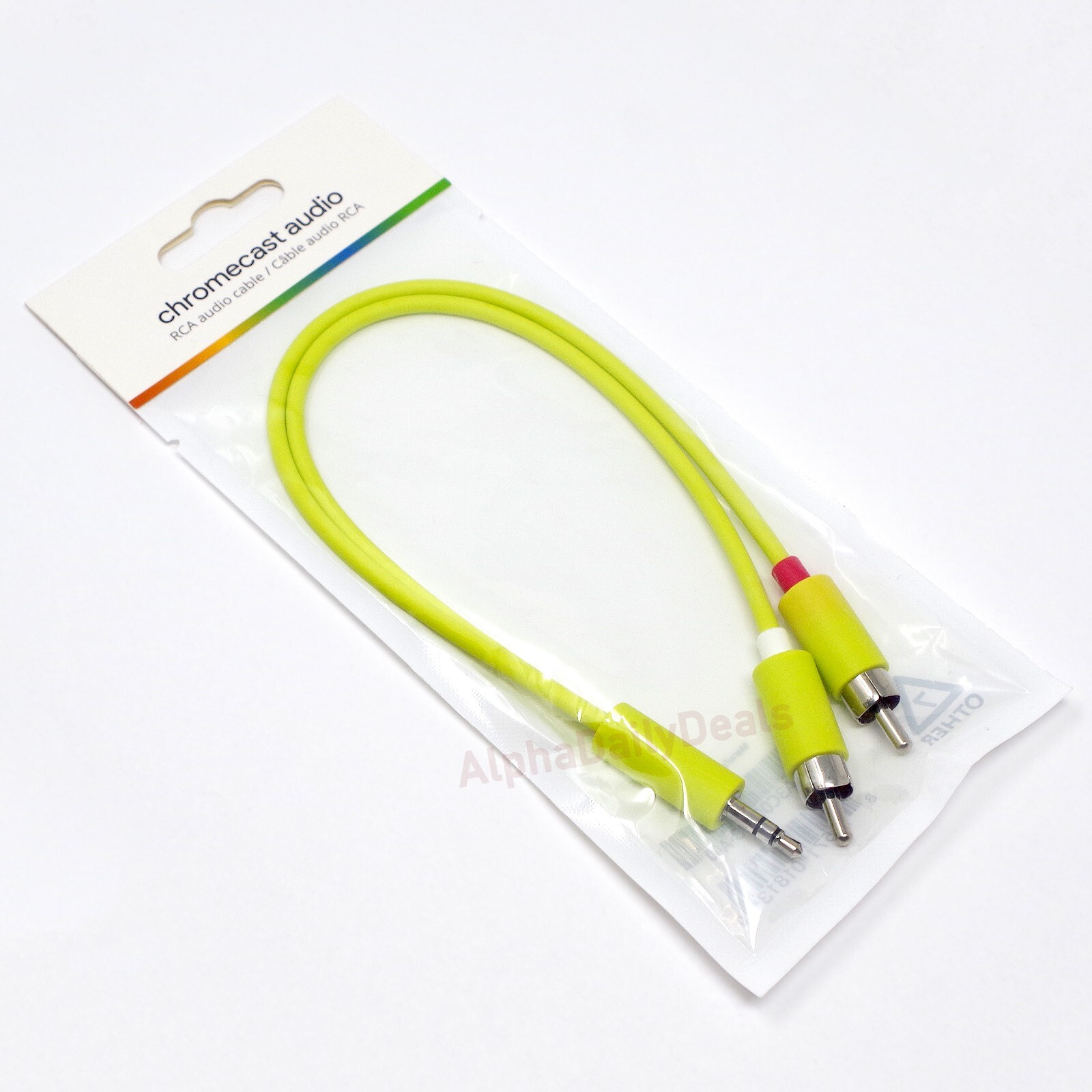 Genuine OEM Google Chromecast Audio 3.5mm to 2 RCA Stereo Cable Y Splitter