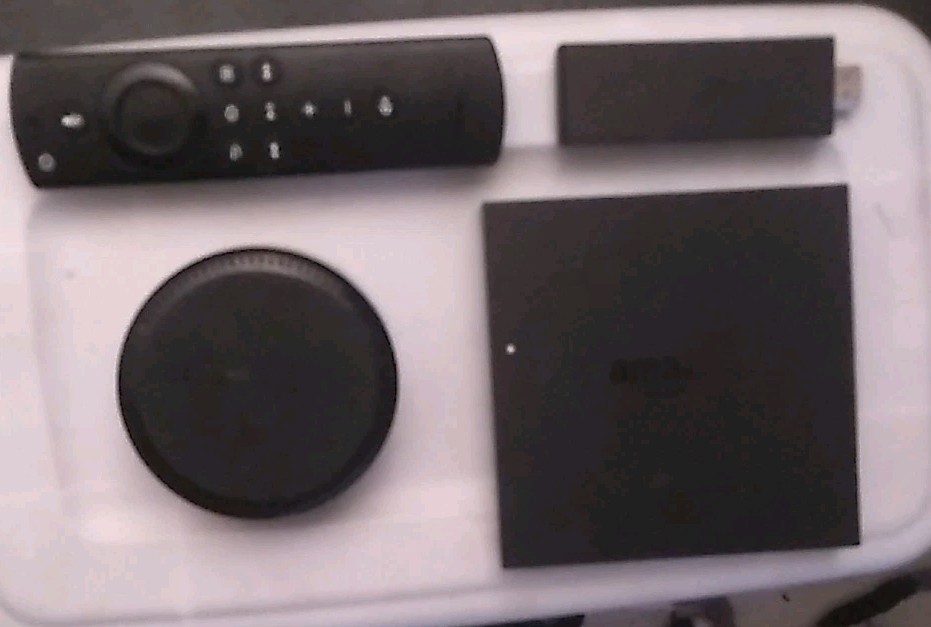 Amazon Fire TV (DV83YW) Media Player, Fire Stick (LY73PR), Echo (RS03QR), Remote
