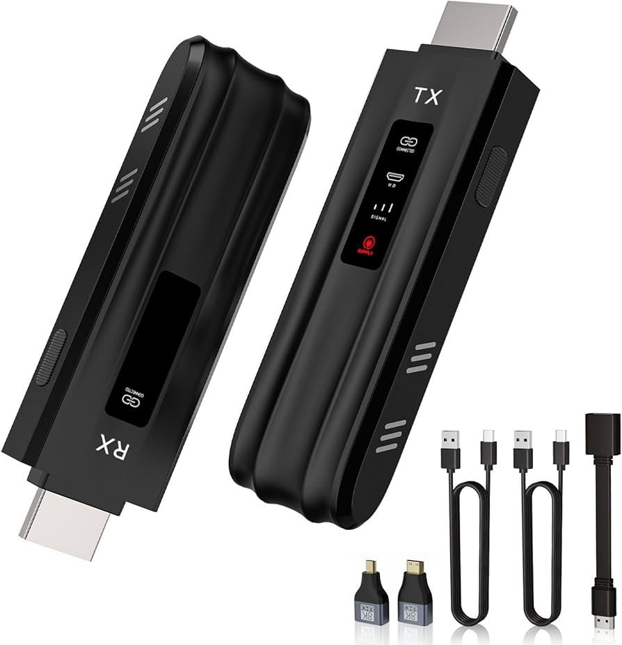HDMI Wireless Transmitter & Receiver 4K Decode 1080P 50m 2.4/5G Extender CHD04