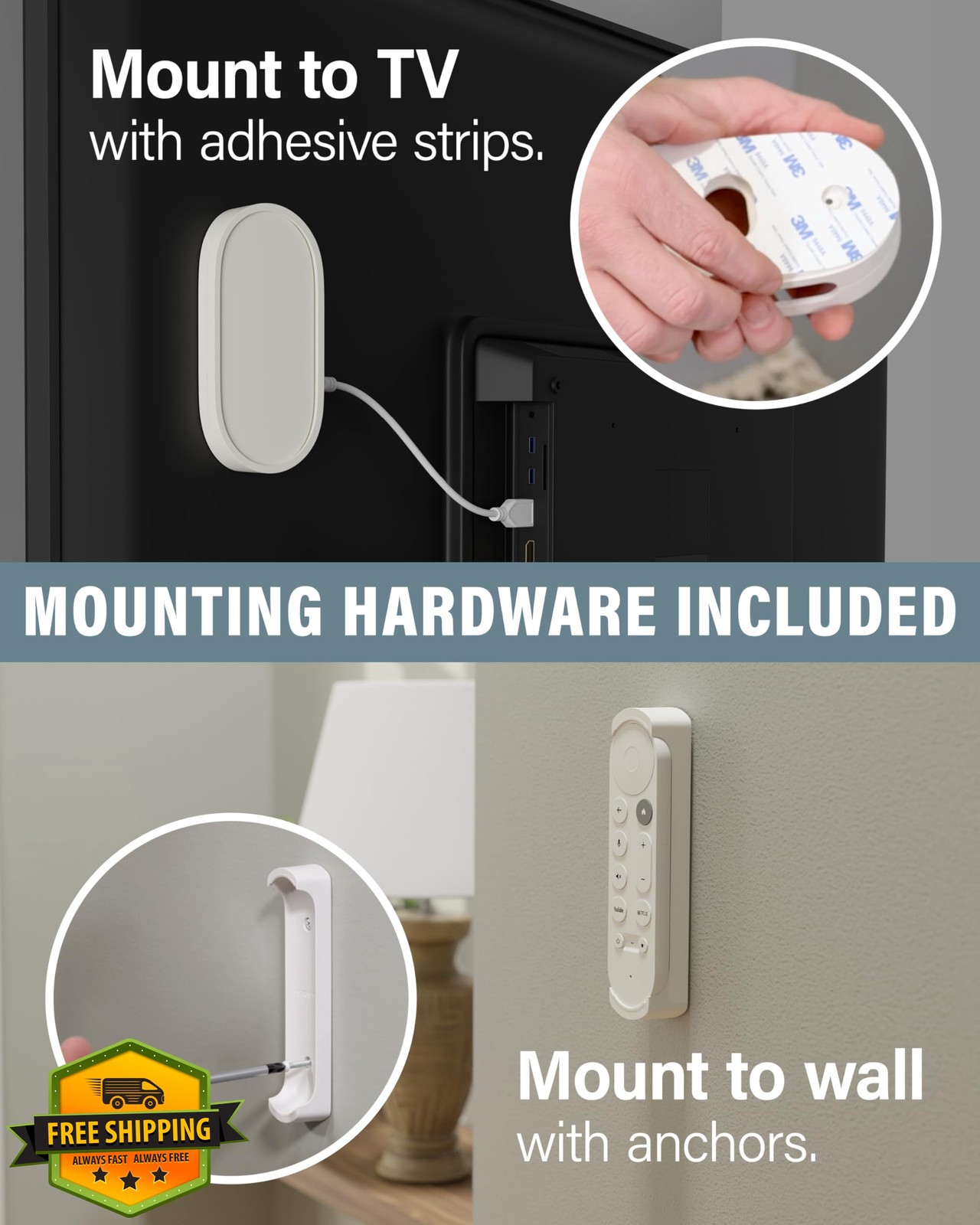 Sanus Google TV Streamer Voice Remote Mount Kit