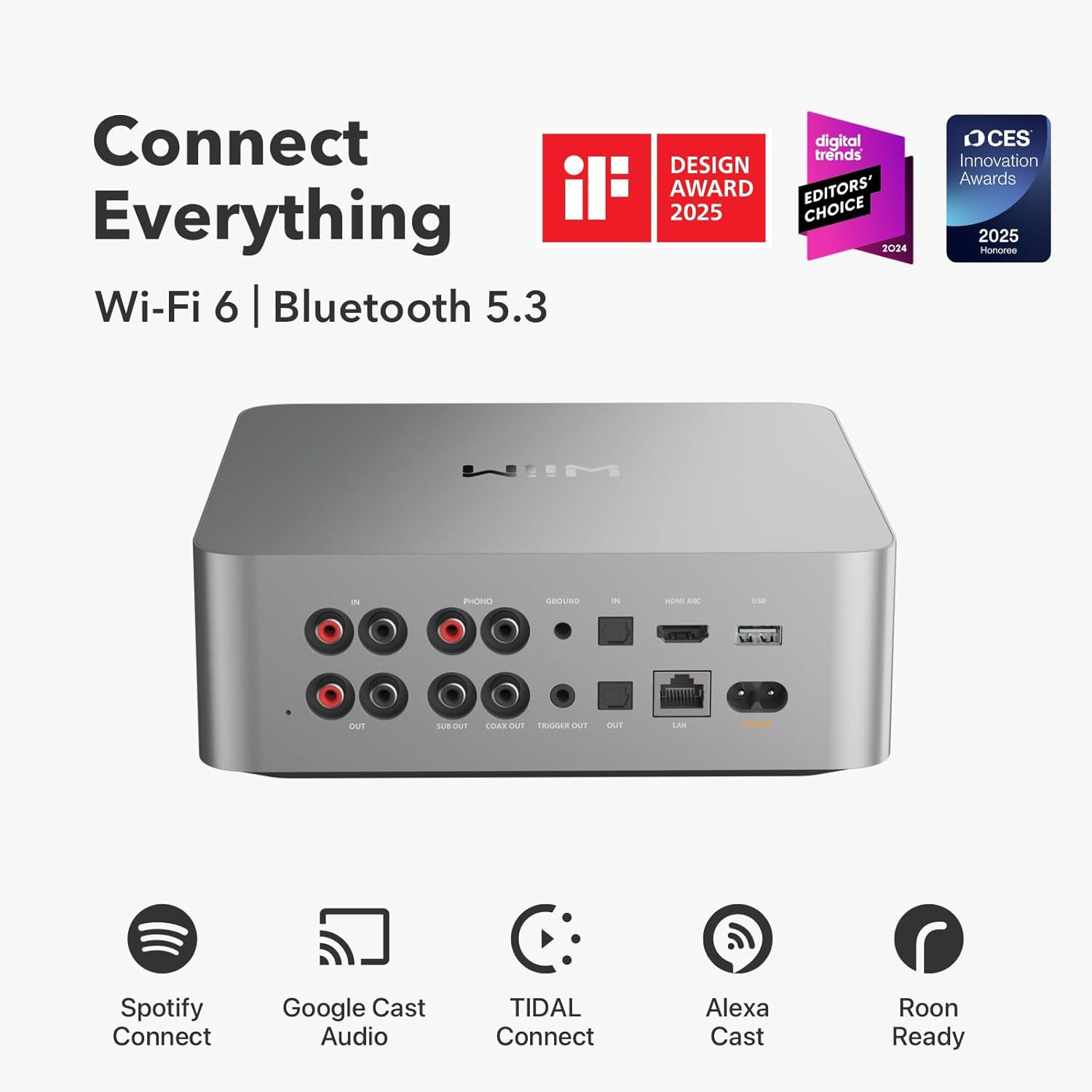 Ultra Music Streamer & Digital Preamp | 3.5″ Touchscreen, Compatible with Google