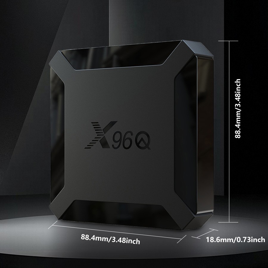 X96Q H313 Quad Core 1+8GB Android 10 4K HDR TV Box 2.4G WiFi HDMI Media Player