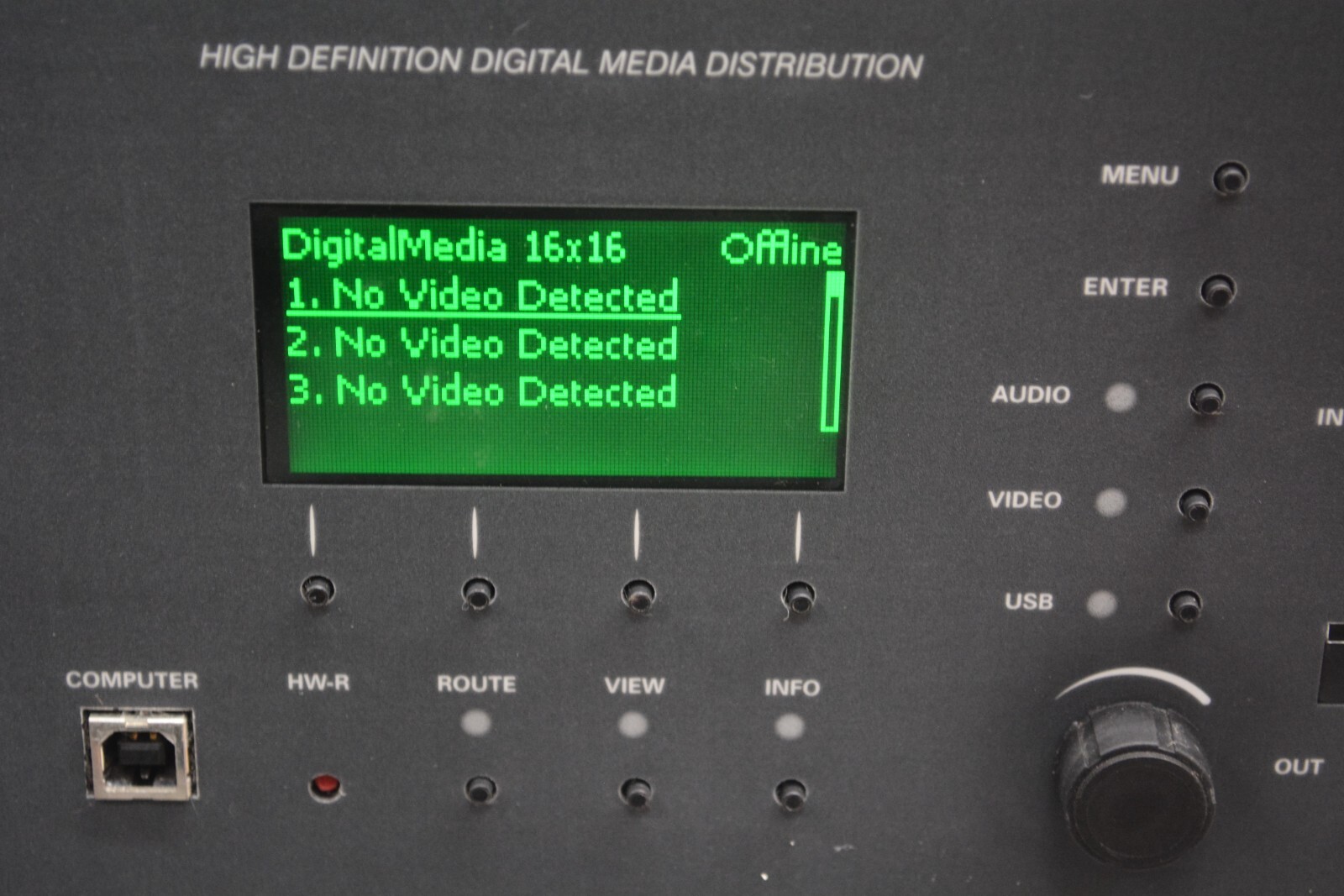 ^ Crestron DM-MD16x16 HD Digital Media Switcher w/ 15x Cards #X1035