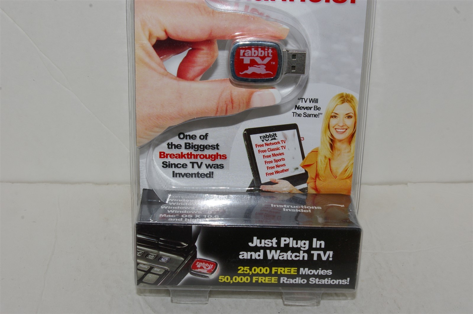 Rabbit TV As Seen On TV Streaming Media Player SEALED NEW