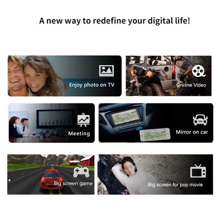 M4 Plus Wireless WiFi Display Dongle Receiver Airplay Miracast DLNA 1080P HDMI T