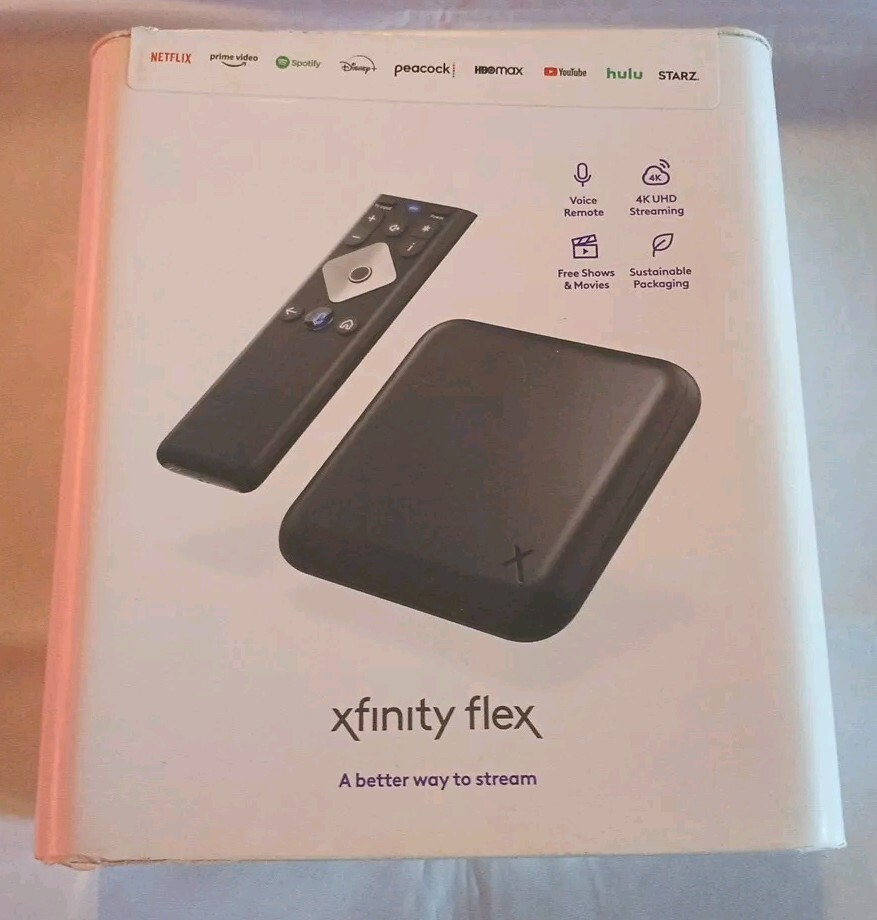 New Xfinity Flex Streaming TV Box 4K with Remote Control