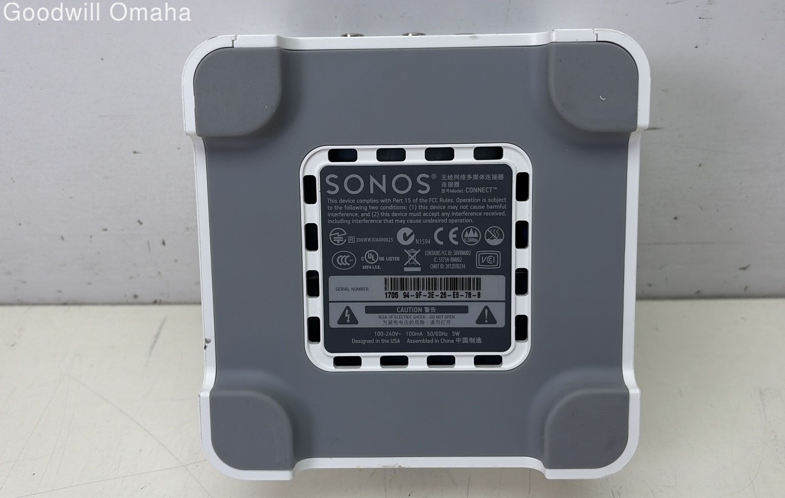 Sonos Connect 2nd Gen + Power Cable – FACTORY RESET – READ DESCRIPTION!!