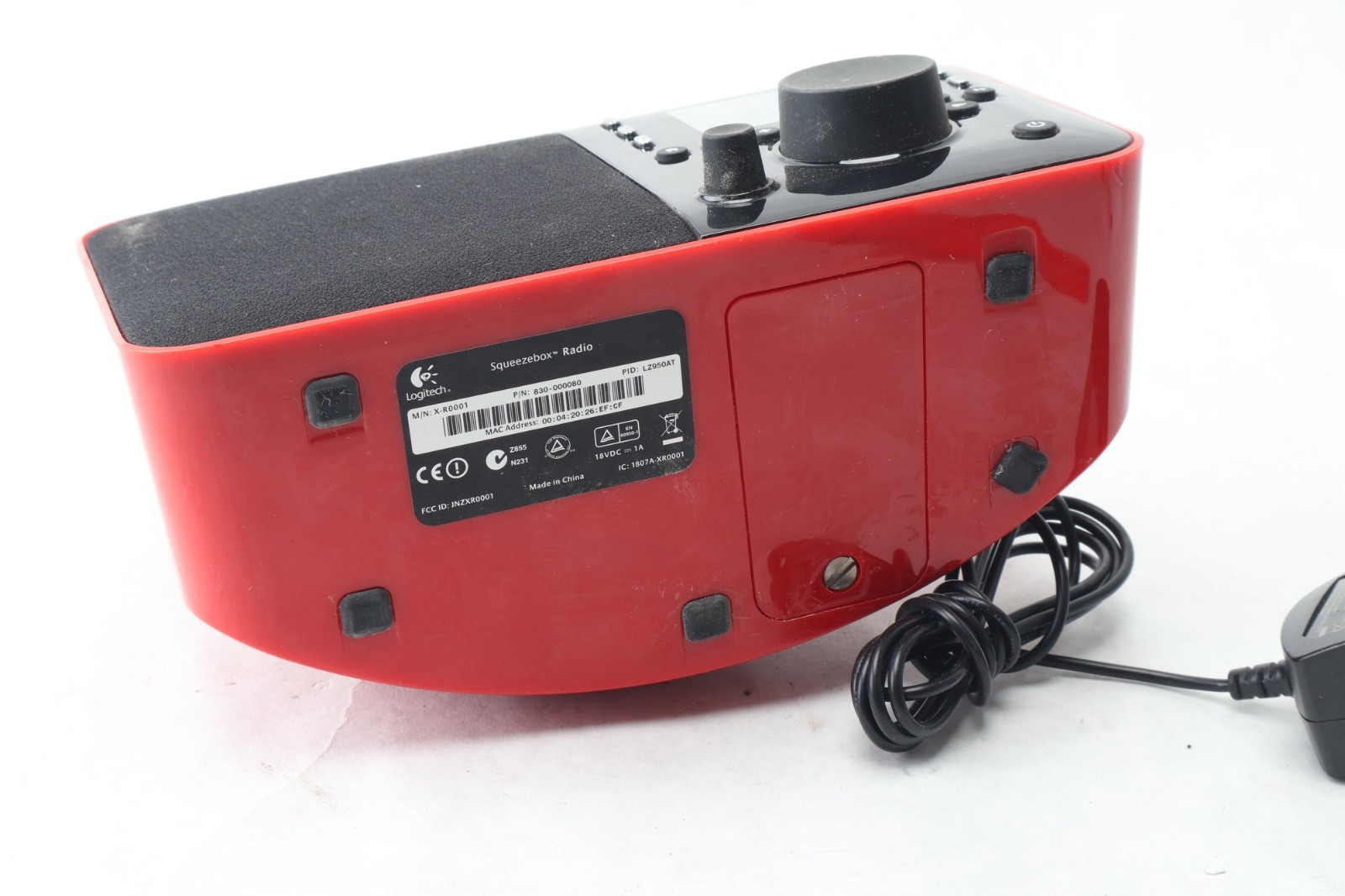 Logitech X-R0001 Red Wi Fi Squeezebox Internet Smart Radio Music PARTS REPAIR