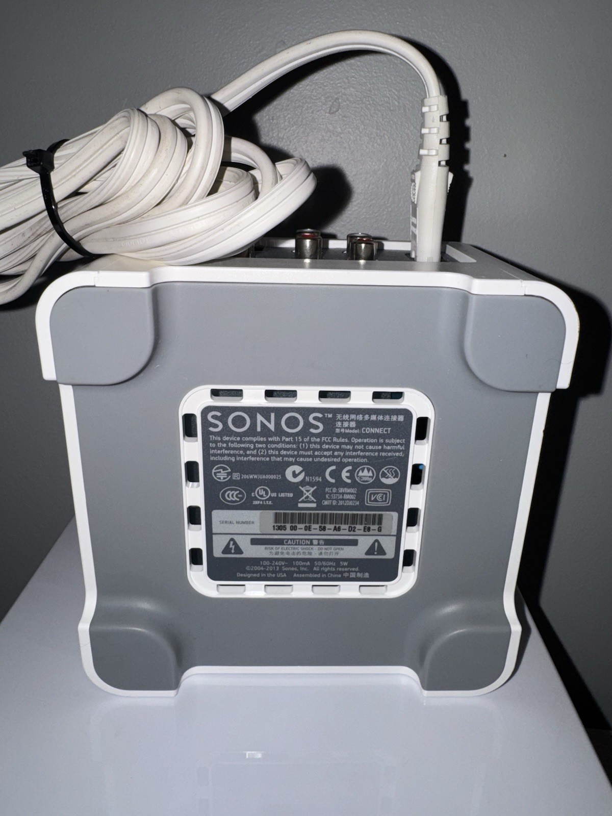 Sonos Connect Amp Digital Media Streamer White Gen 1