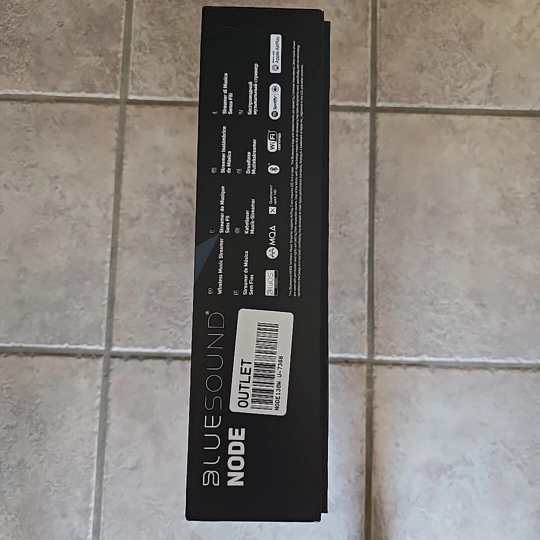 Bluesound Node Wireless Multi-Room Hi-Res Music Streamer Black