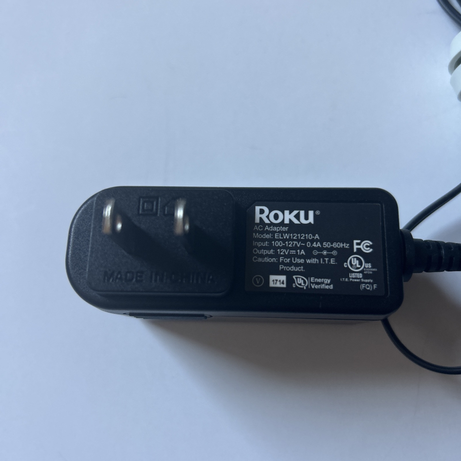 ROKU 3 MODEL 4200X-Remote-power cord-black-streaming-television-TV-system-tested