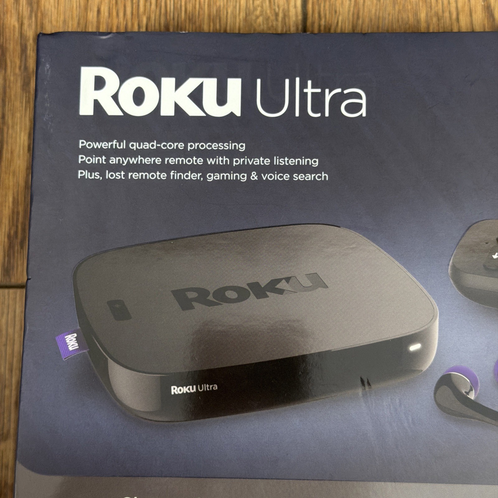 Roku 4640 RW Ultra Streaming Media Player 4K HD HDR with Headphones Black Seald