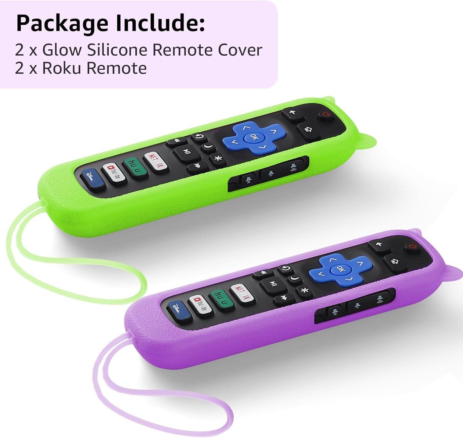 (Pack of 2) Replacement Remote Control for Roku TV with Soft Protective Silicone