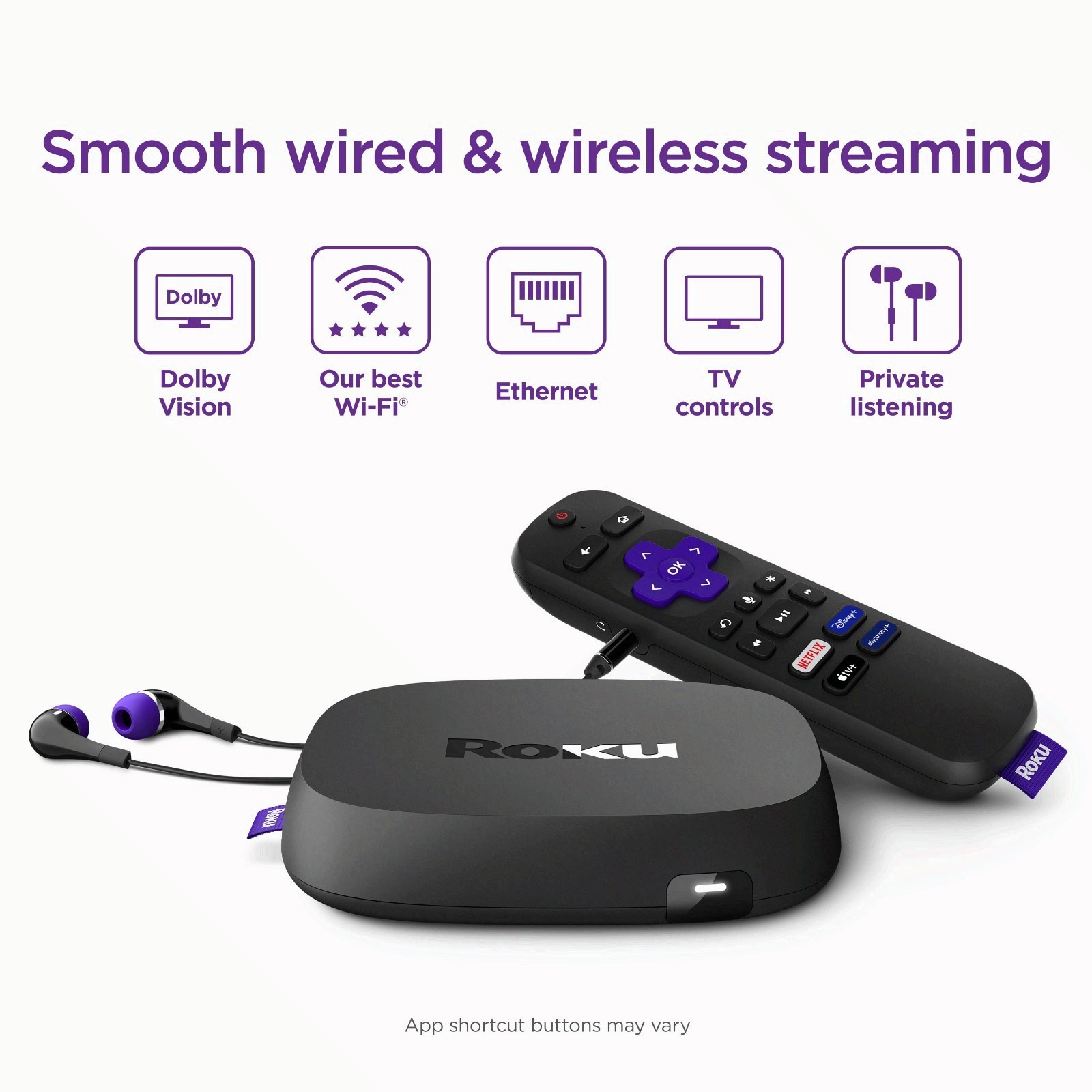 2024 Roku Ultra LT Streaming Device 4K/HDR/Dolby Vision with Roku Voice Remote