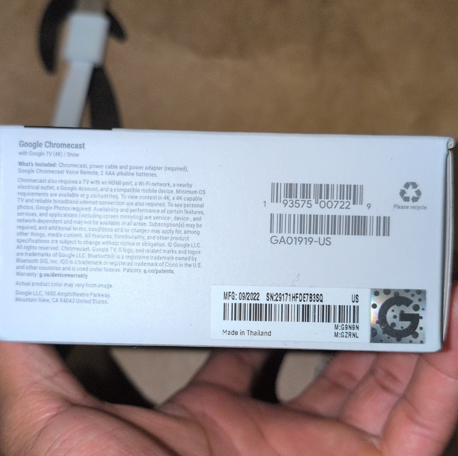 (Read Desc) Google Chromecast with Google TV 4K