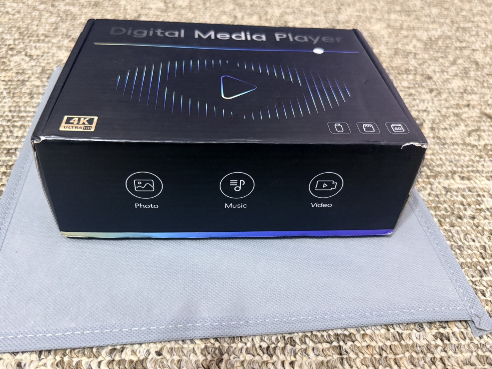 4K Digital Media Player, TV MP4 Video Player with HDMI/AV Output, Digital Sig…