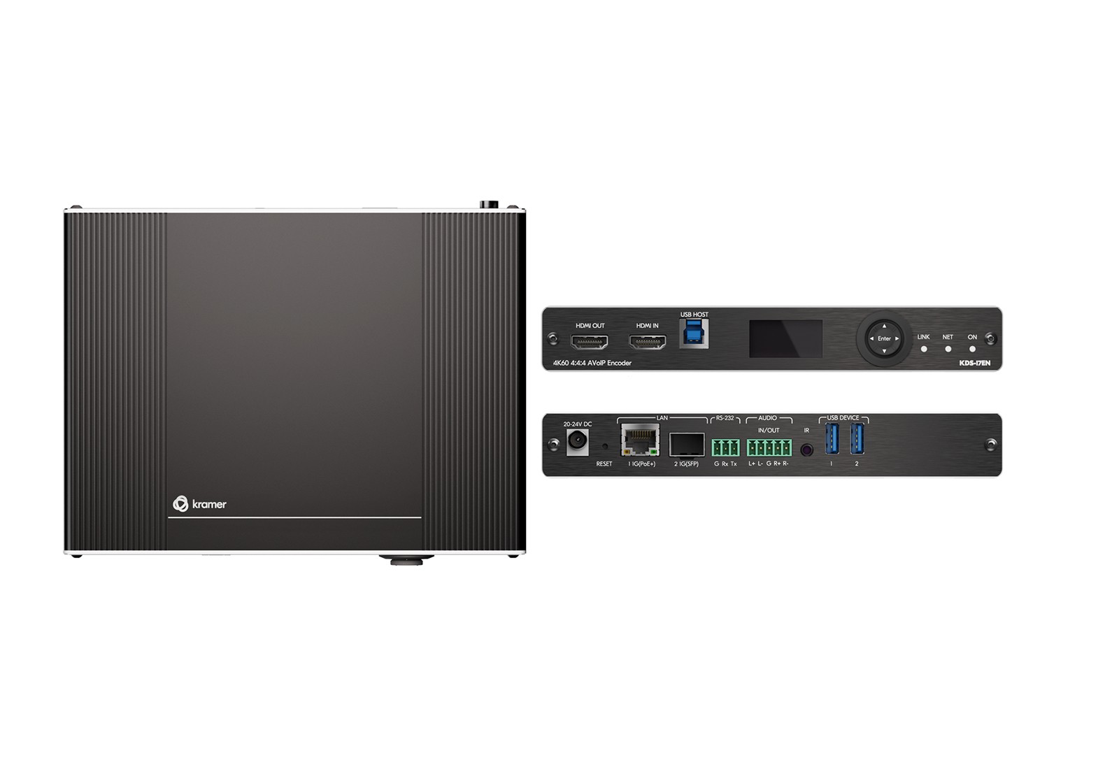 Kramer KDS-17EN AVoIP Encoder 4K60 / Dante / USB / SFP