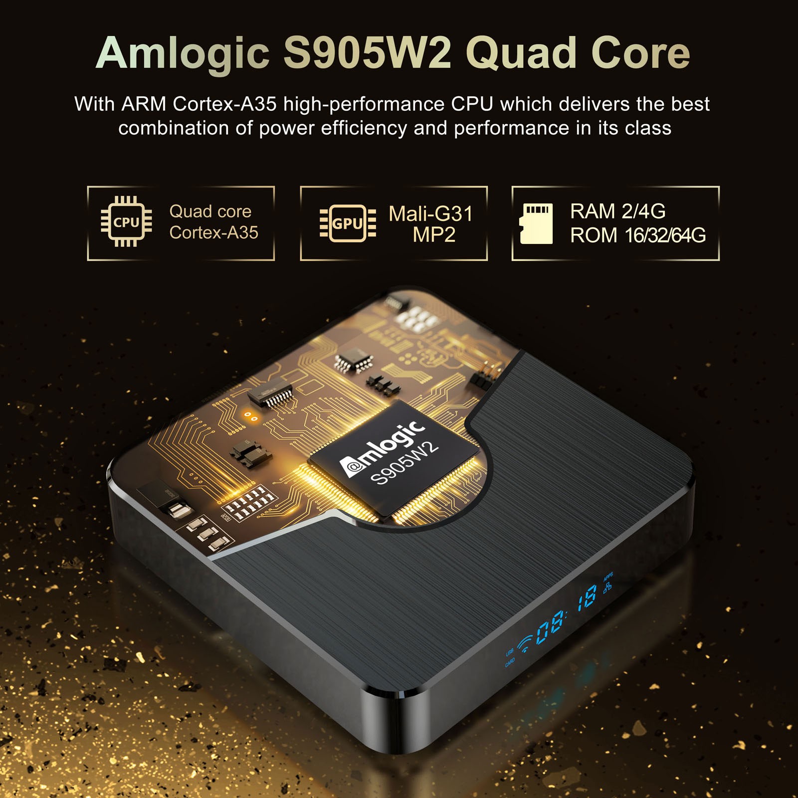 X98 Plus 11.0 Box Amlogic S905W2 UHD 4K Media Player 2.4G/ MMKY