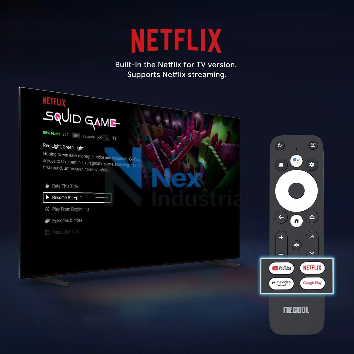 Mecool KM2 Plus Smart Android 11 tv box 2GB 16GB Voice control 4K media player
