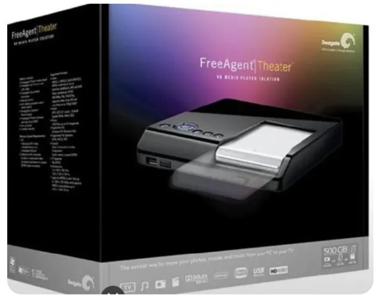 500GB Seagate FreeAgent Theater HD Media Player PC Stream TV ST905004CEA1E1-RK