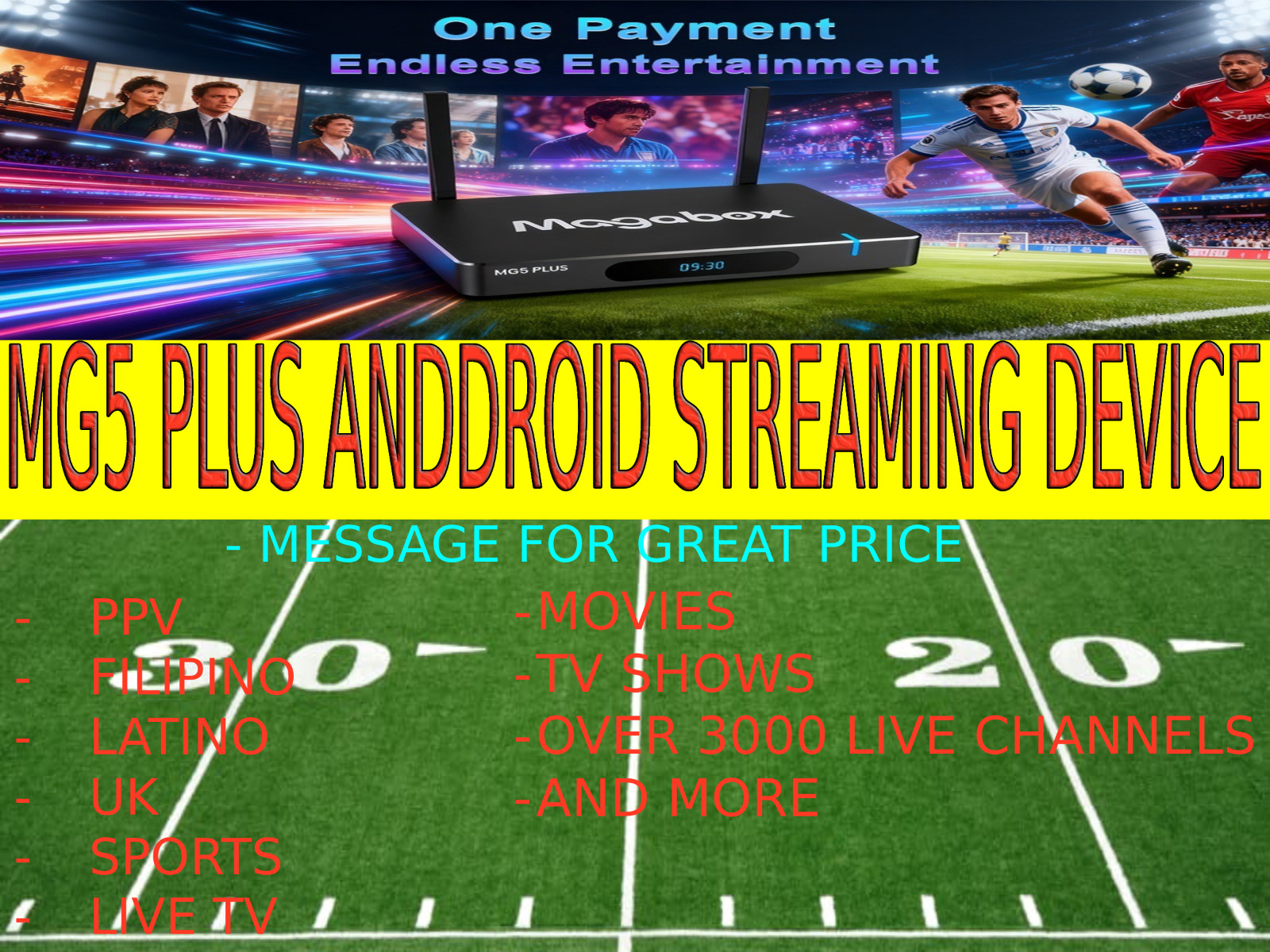 MAGABOX MG5 PLUS ANDROID TV BOX | 4K UHD | WIFI | SMART MEDIA PLAYER