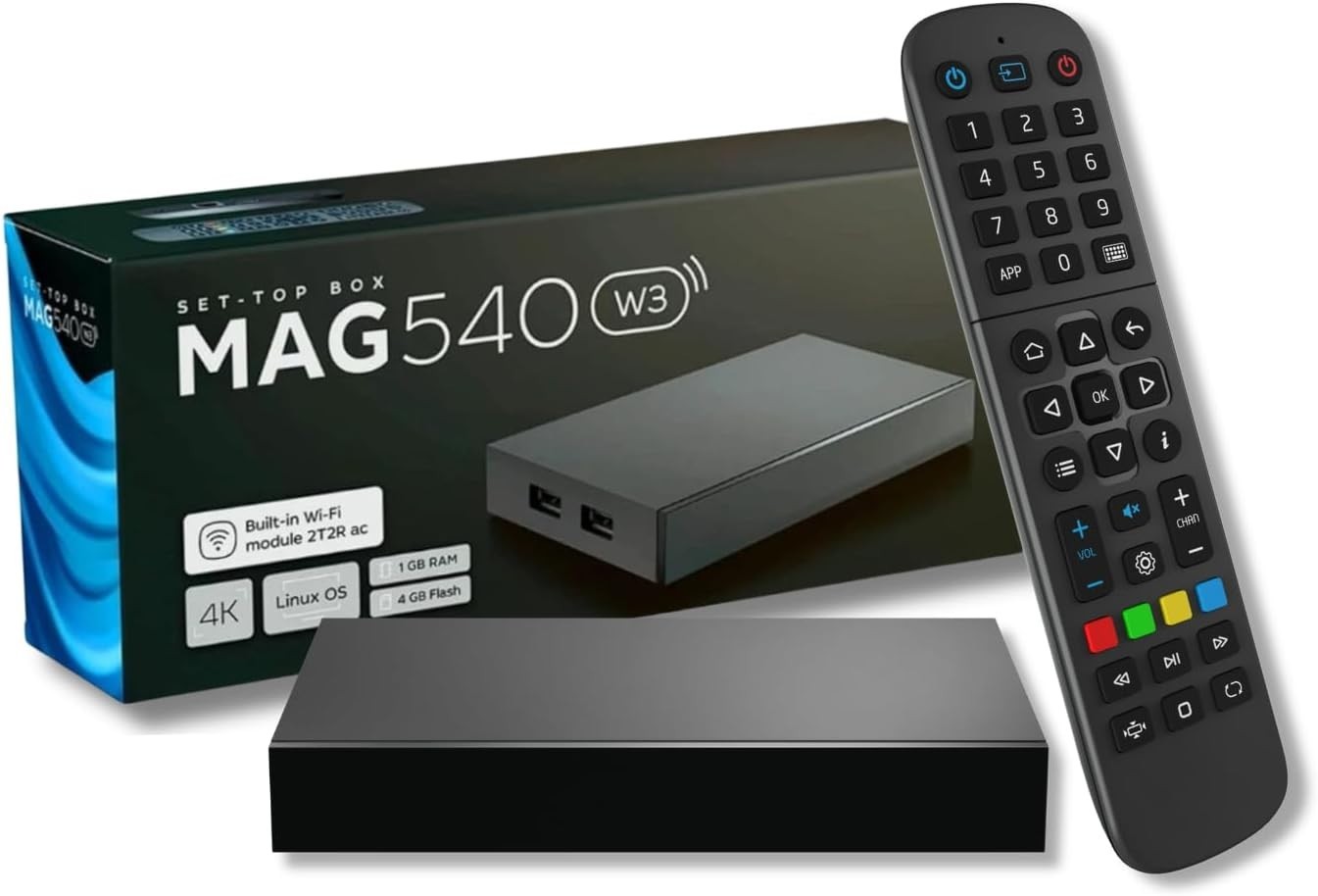 MAG540w3 TV Set-Top Box – 4K HDR TV Streaming Device with Amlogic S905Y4 -NEW