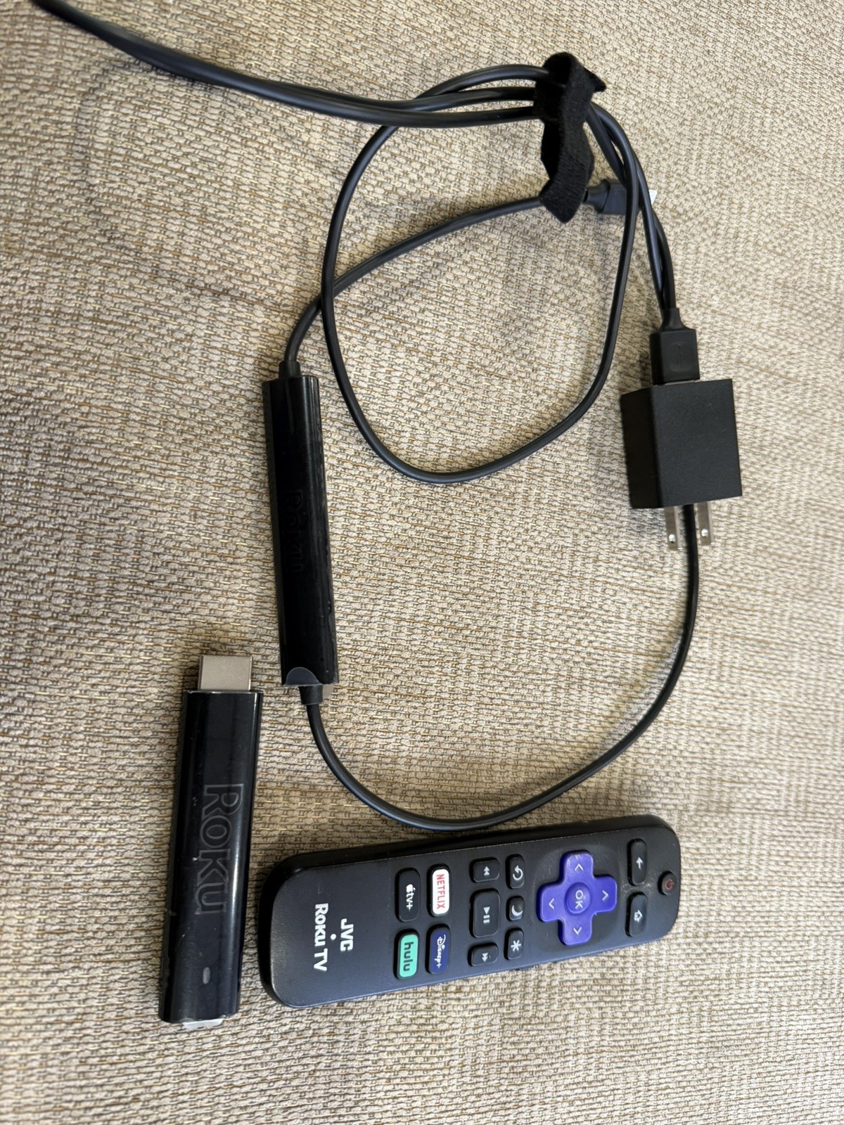 Roku Streaming Stick 4K 3820X2 Long Range with used RC-AFIR Remote