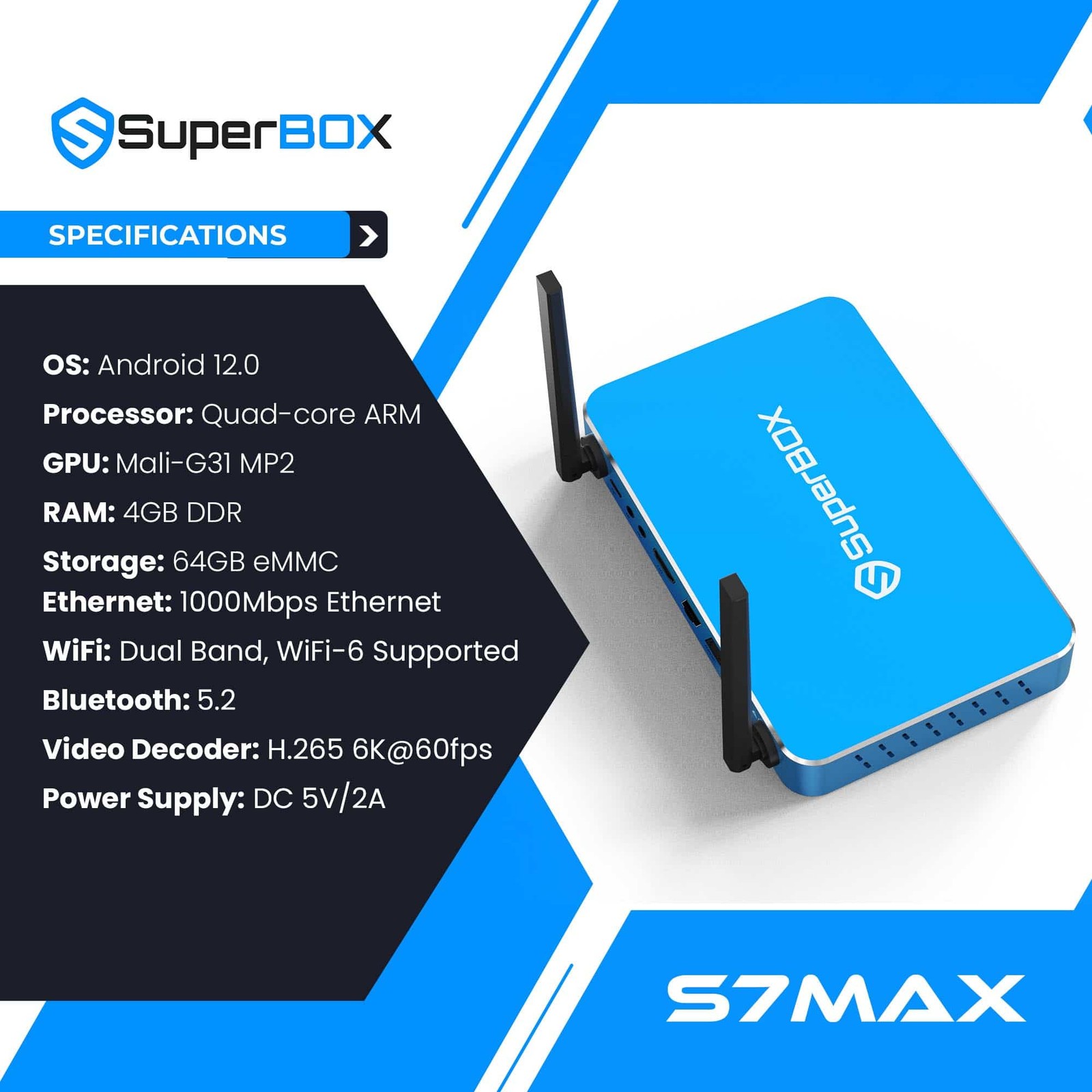 New Superbox S7 Max TV BOX Authorized Seller Quality Is Assured Ship Same Day