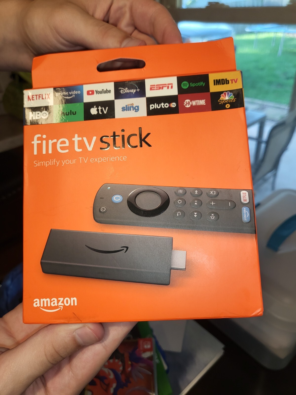 Amazon Fire TV Stick 3rd Gen w/Alexa includes TV controls.
