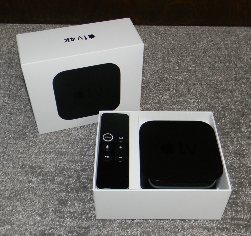 Original Apple TV – 32GB 4K HD Media Streamer MQD22LL/A – w/ Apple Remote