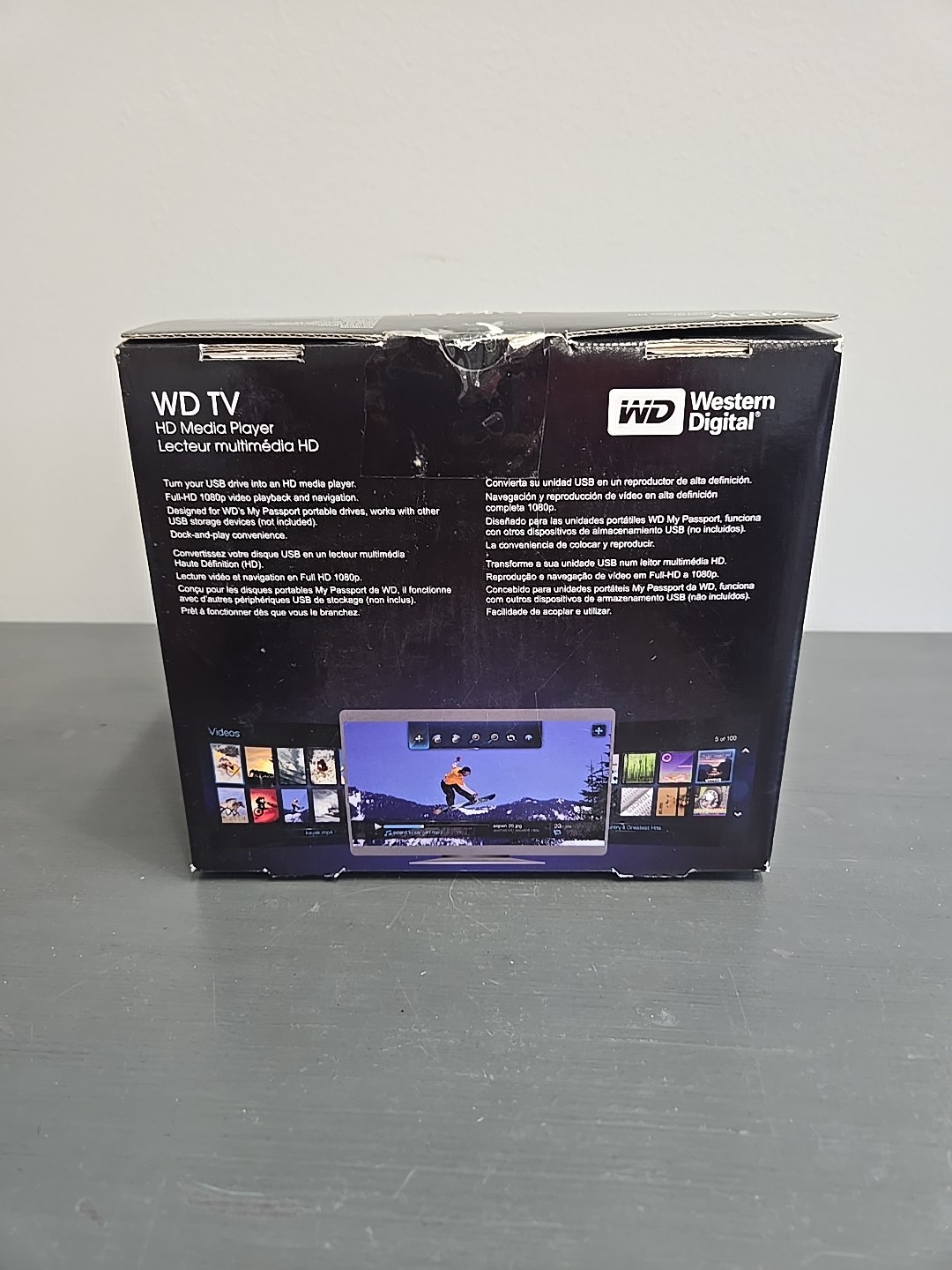 WD TV Live HD Media Player 1080p Wi-Fi Ready Streaming Player – New Open Box