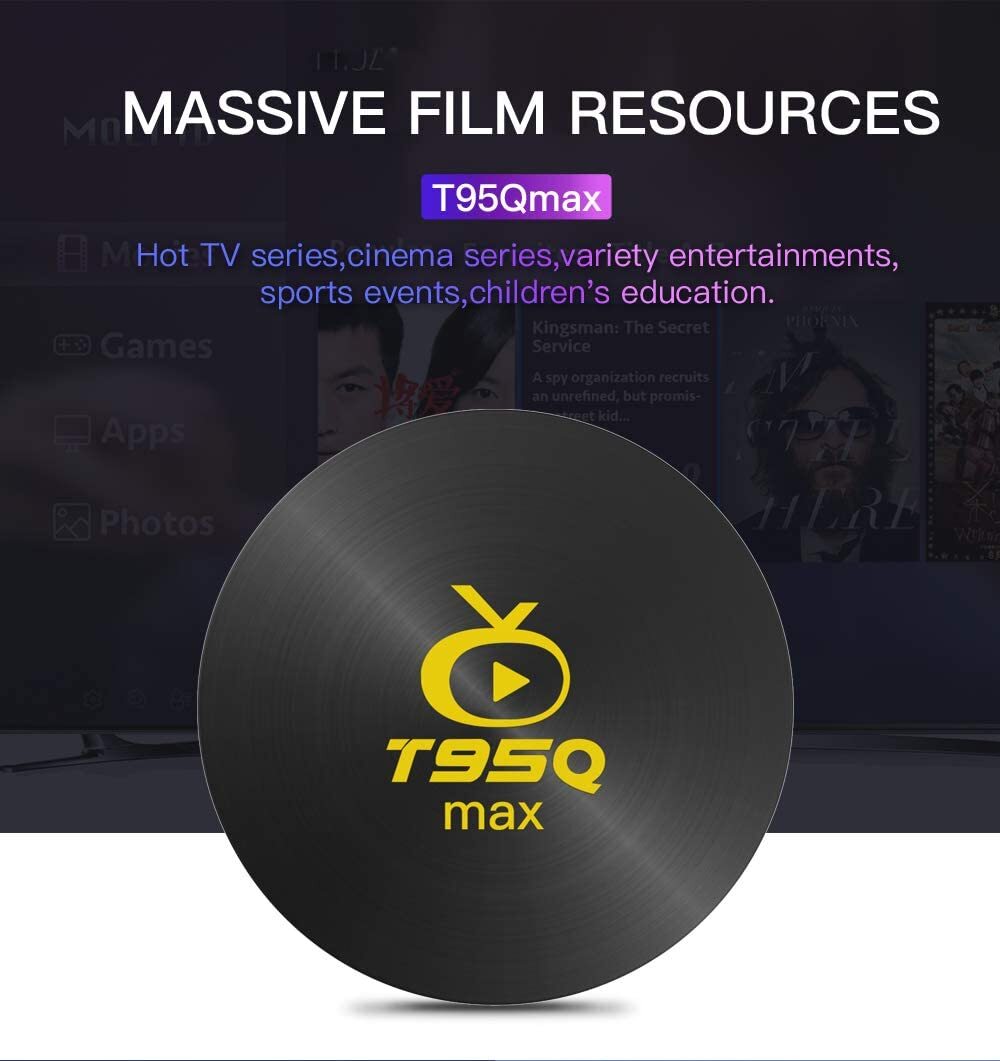 Android 9.0 TV Box Amlogic S905X3 T95Q MAX Android TV Box 4GB RAM 64GB ROM
