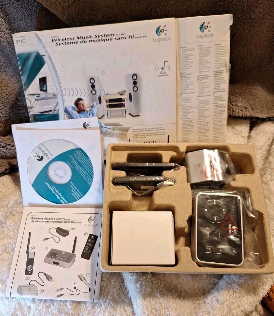 Logitech Wireless Music System PC USB Transmitter Receiver F-0414AD Open Box New