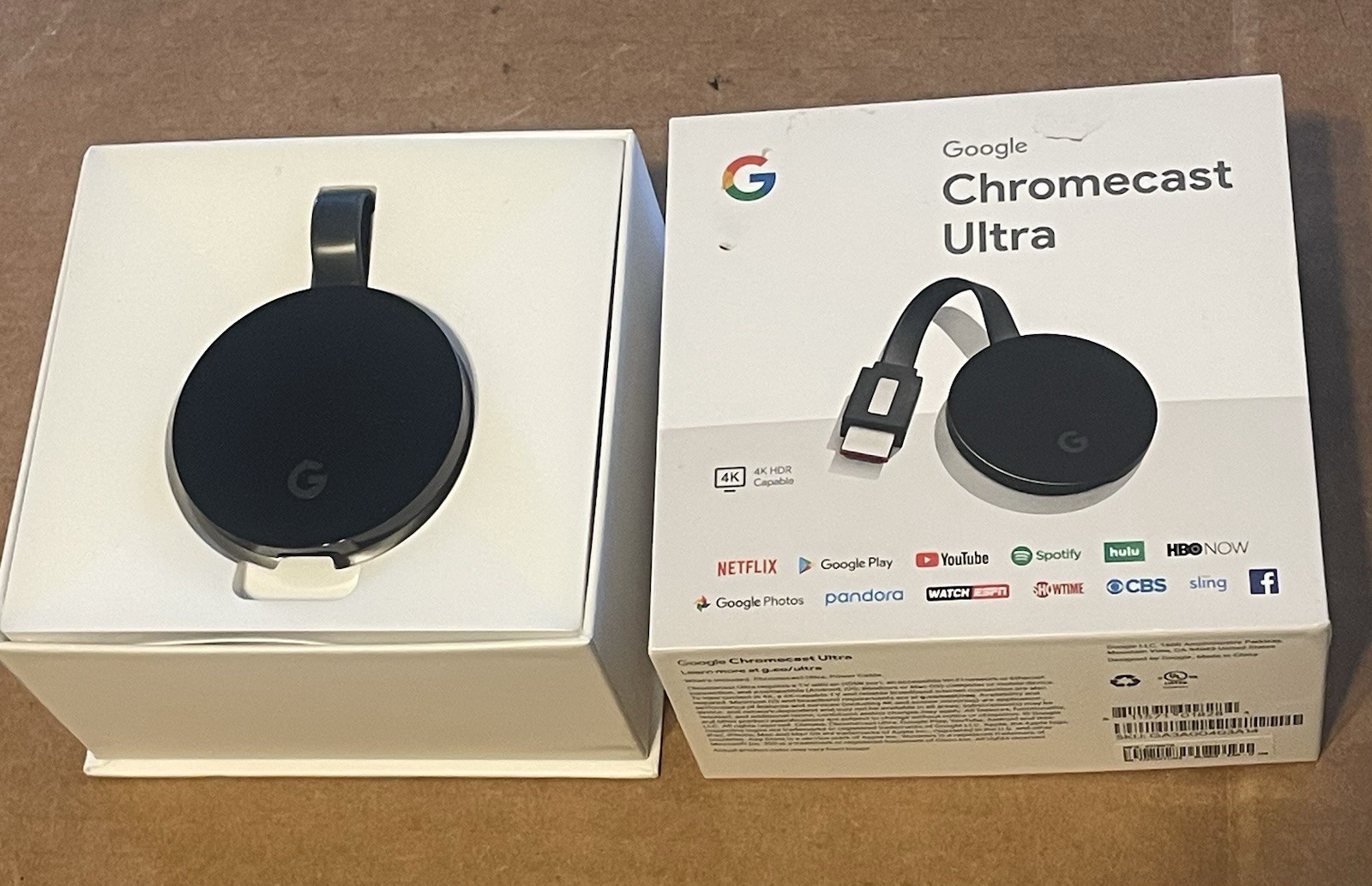 GOOGLE CHROMCAST ULTRA 4K HDR MEDIA STEAMER NC2-6A5-D