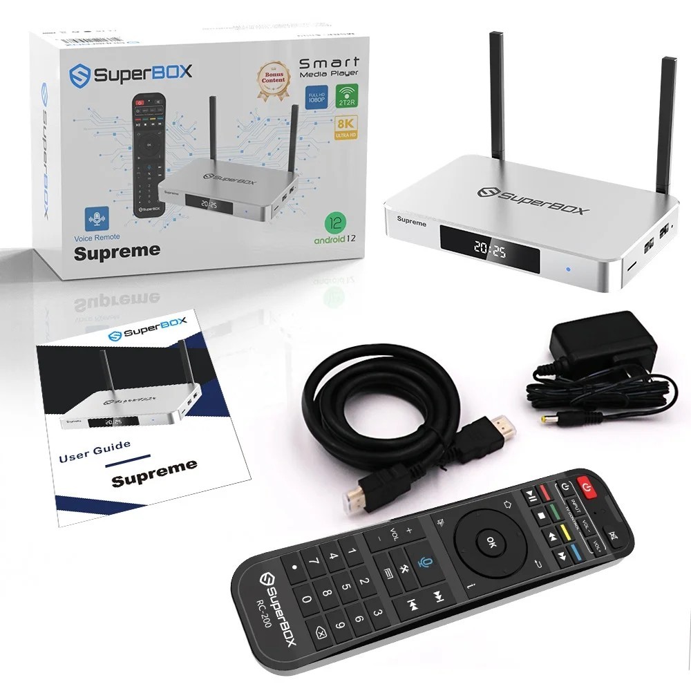 Superbox Supreme 6K HD 128GB Streaming TV Box 2026