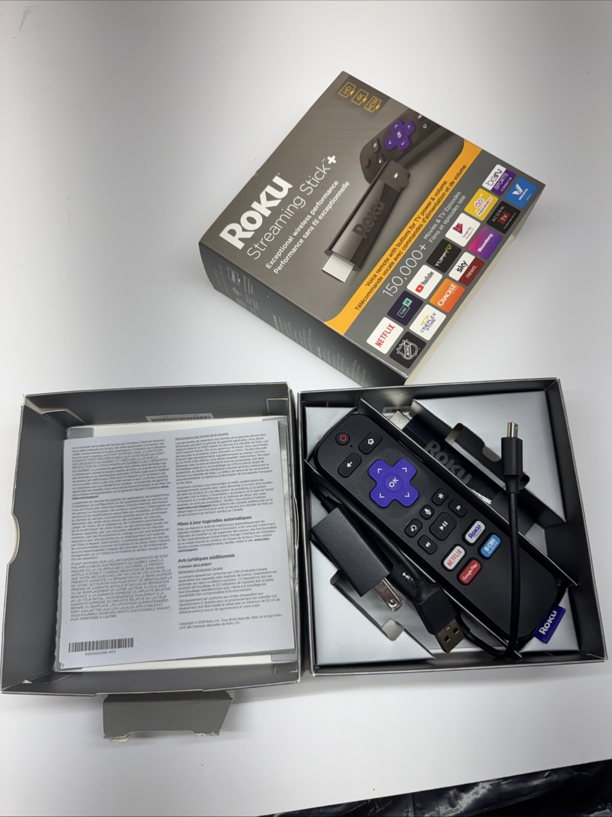 NEW ROKU STREAMING STICK + 2017 IN BOX OPEN BOX