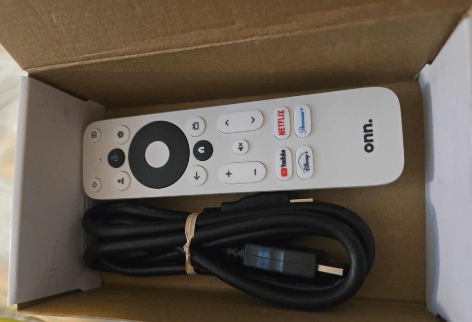 NEW OPEN BOX Onn. Google TV 4K Streaming Device UHD Resolution 8GB Storage WiFi