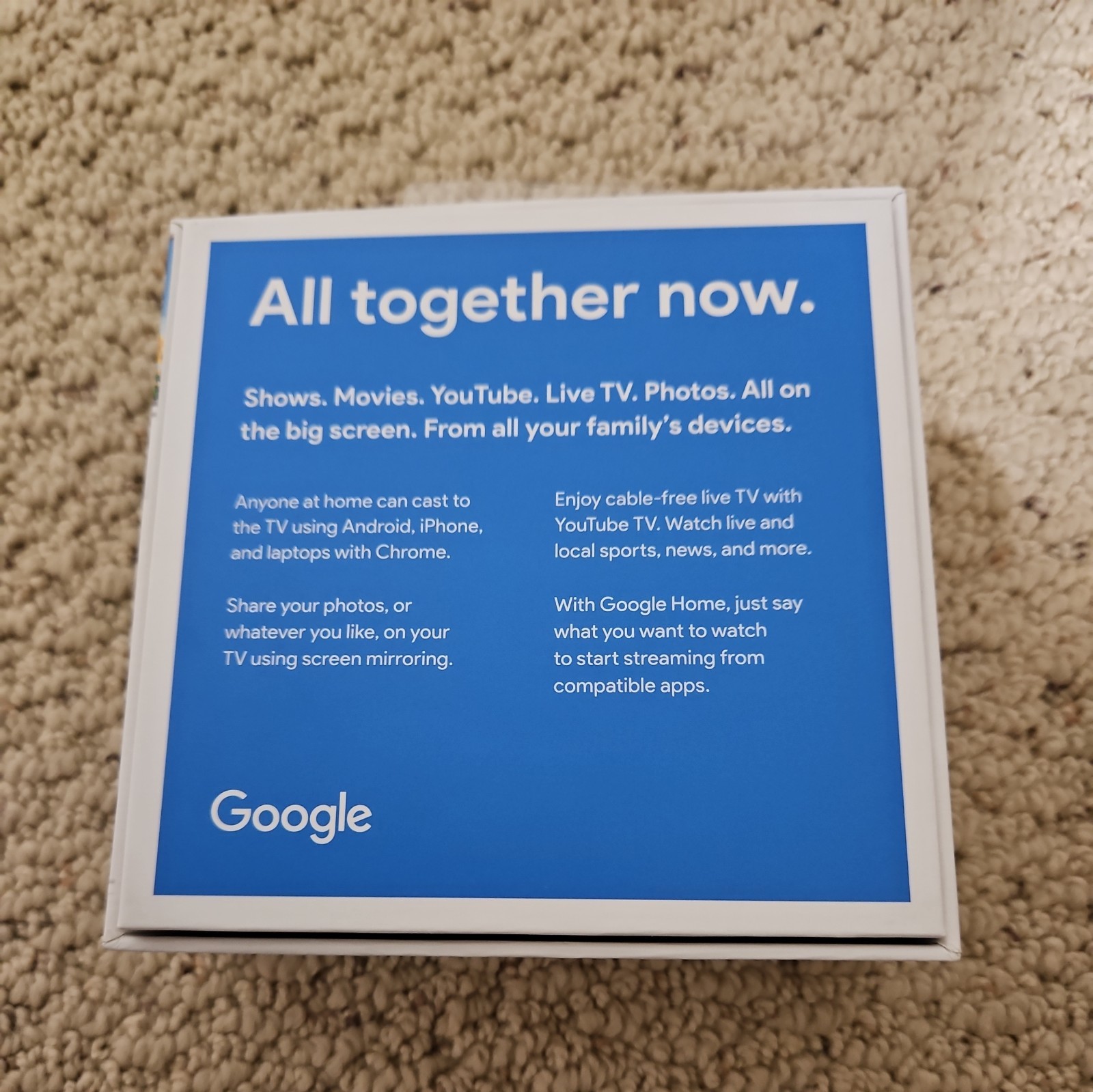 Google-Chromecast-3rd Gen.-Black-GA00439-US-Model NC2-6A5- NEW