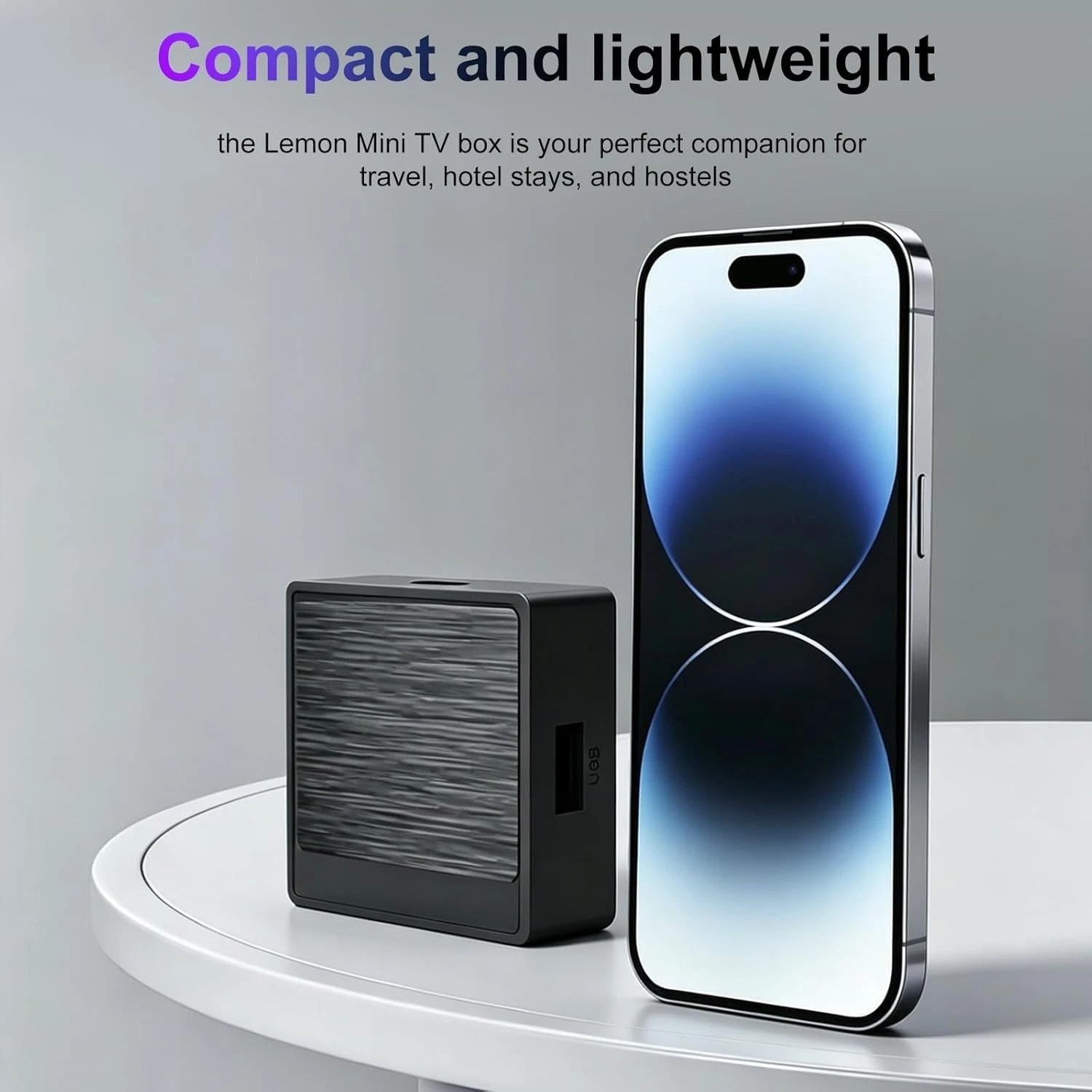 High-Performance Lemon Mini Android TV Box 12.0 – 4K Resolution & Voice Control