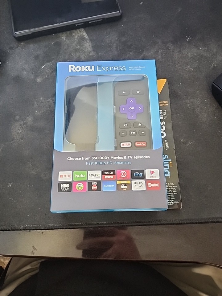Roku Express 3900x Digital Media Streamer w/ Remote & Power Cord 1080P